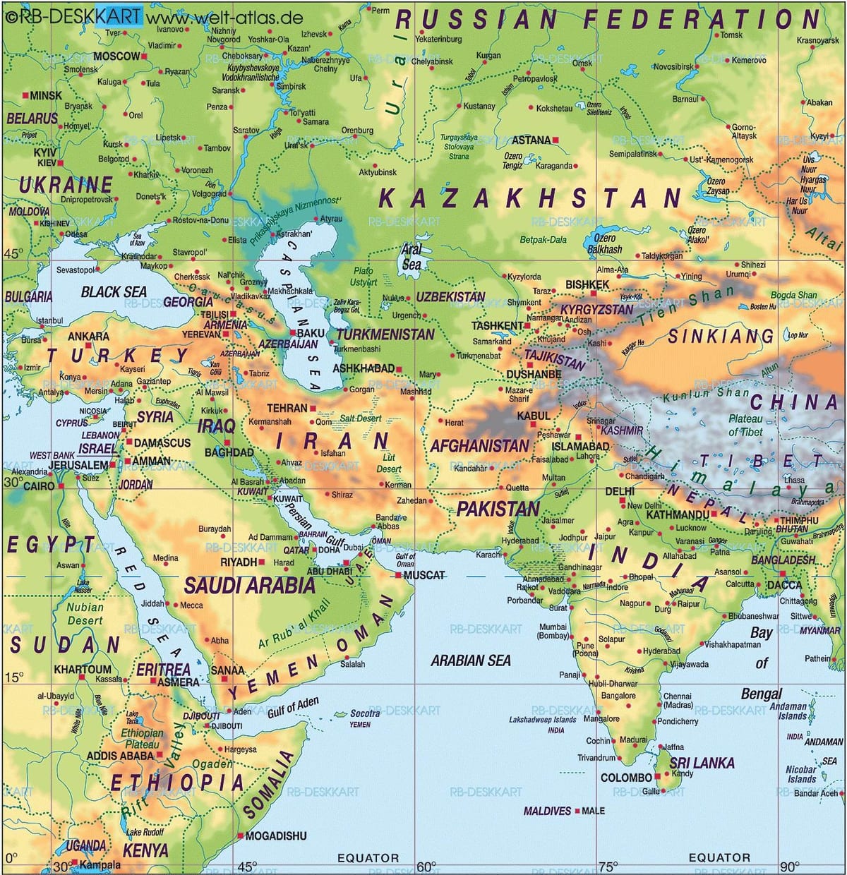 mapa do Bahrein mapa do mundo do atlas