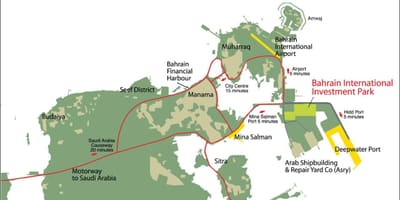 Mapa do Bahrein 2030