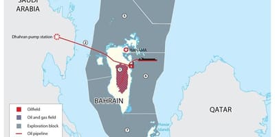 Mapa do Bahrein blocos