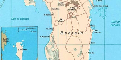 Bahrein estradas mapa
