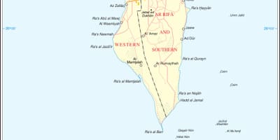 Bahrein mapa político