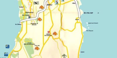Mapa do Bahrein souk